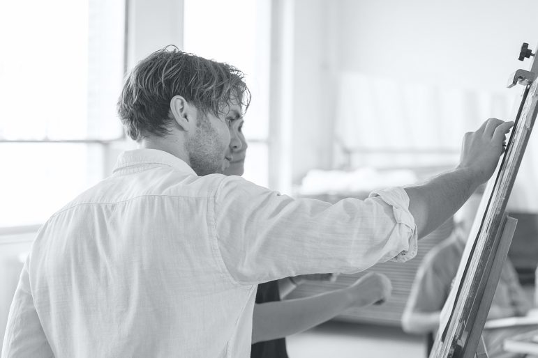 Aktzeichenkurs in der Freien Kunstakademie Frankfurt