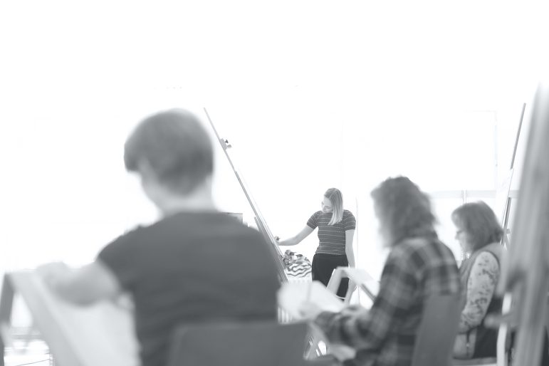 Aktzeichenkurs in der Freien Kunstakademie Frankfurt