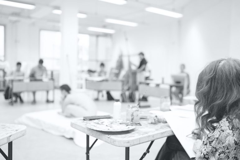 Aktzeichenkurs in der Freien Kunstakademie Frankfurt