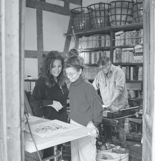 Lithografiekurs an der Freien Kunstakademie Frankfurt