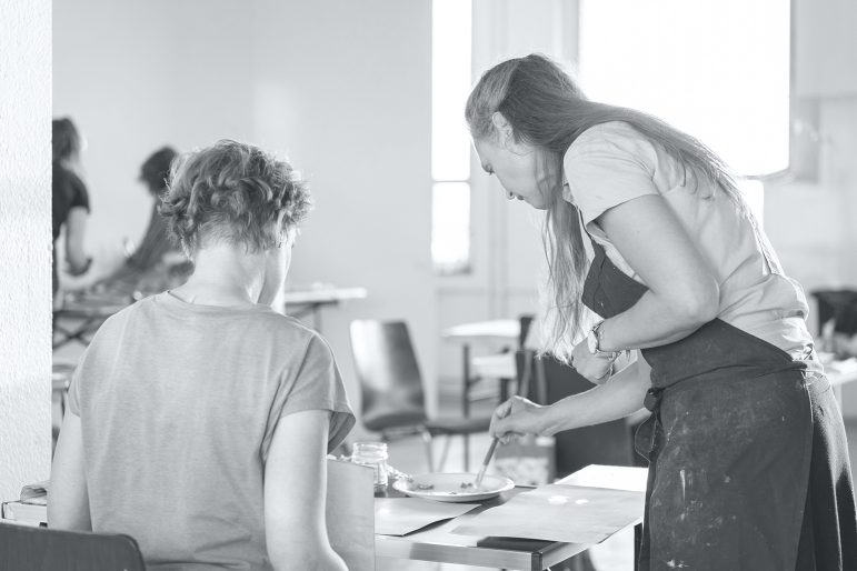 Ölmalkurs in der Freien Kunstakademie Frankfurt