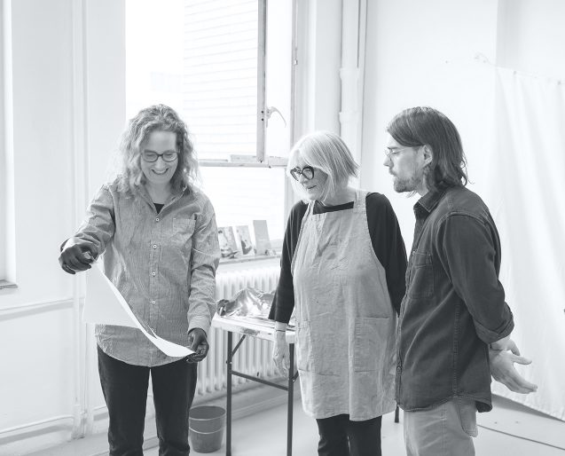 Radierkurs in der Freien Kunstakademie Frankfurt